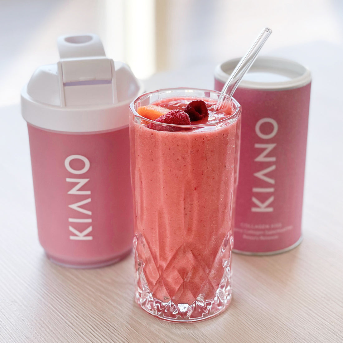 Detox-Kollagen-Smoothie mit Gemüse und Zitrusfrüchten KIANO