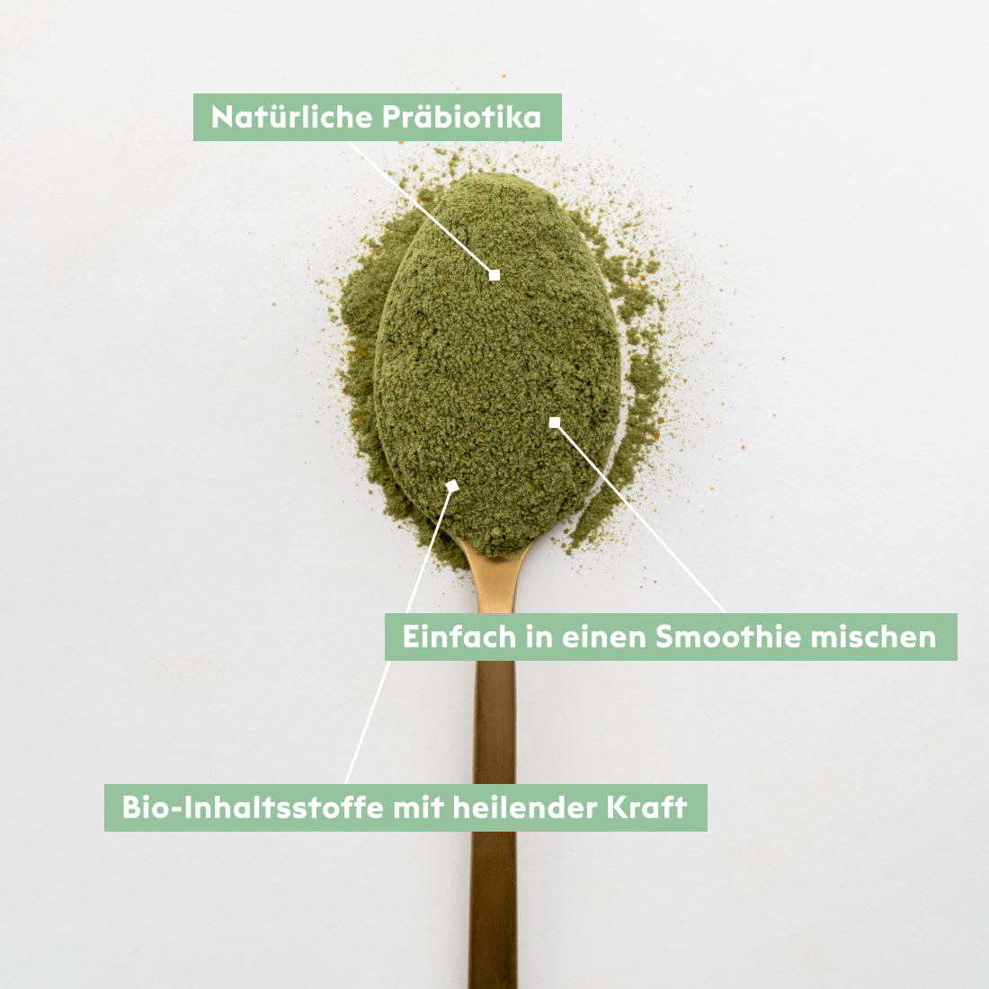 Stärken Sie Ihr Immunsystem. Grüner Superfood-Mix KIANO